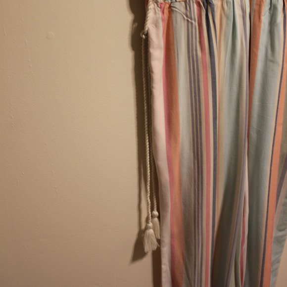 Peyton & Parker Striped Pastel Sleeveless Jumpsuit - Picture 6 of 8